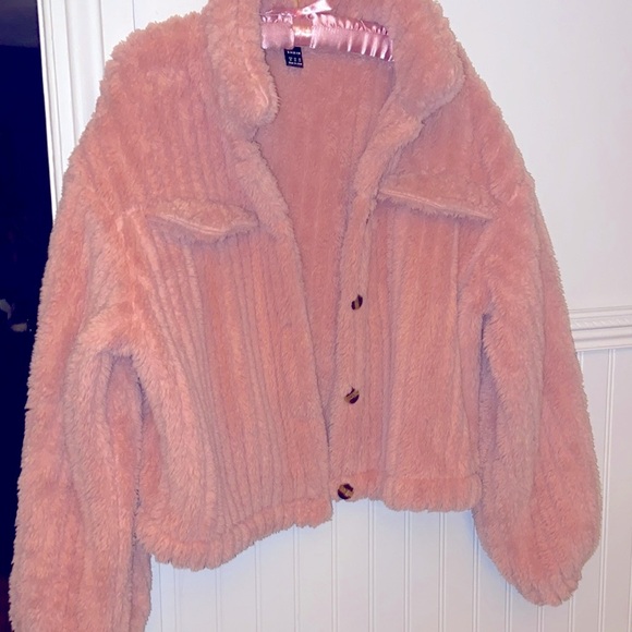 SHEIN Jackets & Blazers - Super Soft Pink Blush Fuzzy Jacket shirt